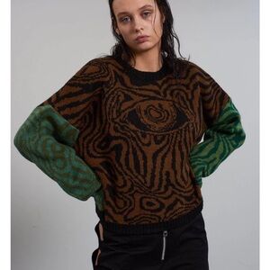 The Ragged Priest Higher Knit brown and green